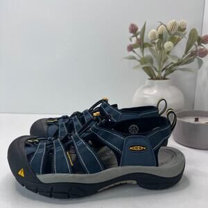 Keen Newport H2 Hiking Sandal Strappy Navy Gray 1001938 Men's 8 Tried On